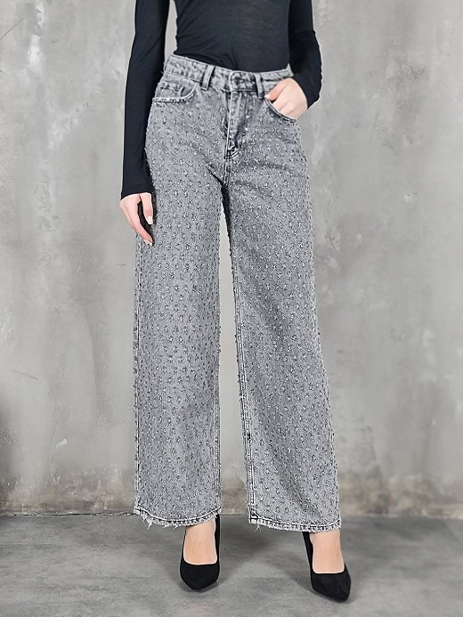 Джинсы Please серые  