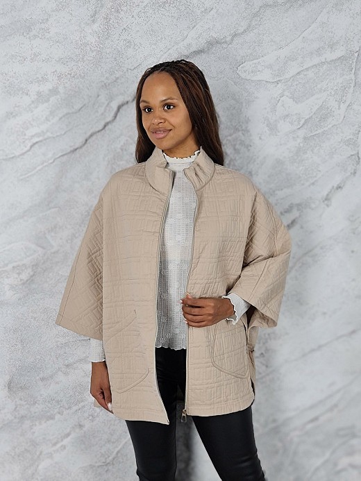 Куртка Monte Cervino рукава летучая мышь стеганный бежевая