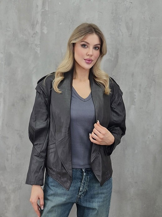 Куртка Vicolo натуральная кожа шоколад