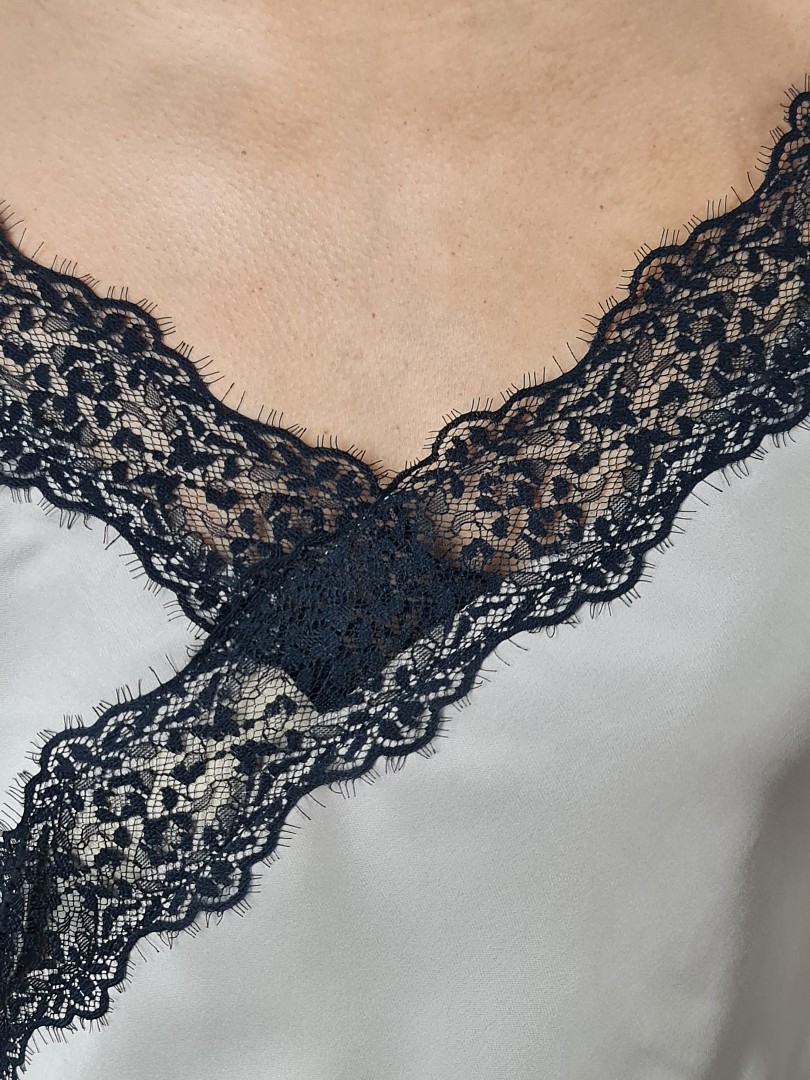 Топ Imperial с черным кружевом тауп, фотография №5